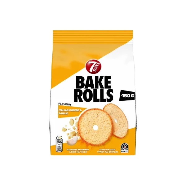 7DAYS BAKE ROLLS ΙΤΑΛΙΚΟ ΤΥΡΙ & ΣΚΟΡΔΟ 150GR