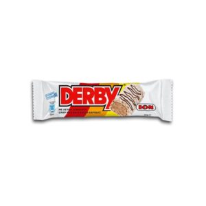 DERBY ION ΜΕ ΛΕΥΚΗ ΣΟΚΟΛΑΤΑ CRISP RICE ΚΑΙ ΓΕΜΙΣΗ ΚΑΡΥΔΑΣ  38GR