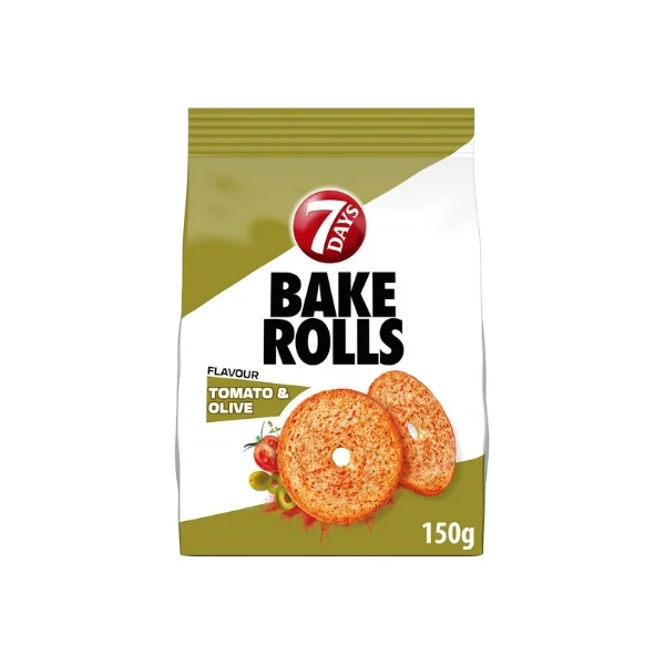 7DAYS BAKE ROLLS ΝΤΟΜΑΤΑ & ΕΛΙΑ 150GR