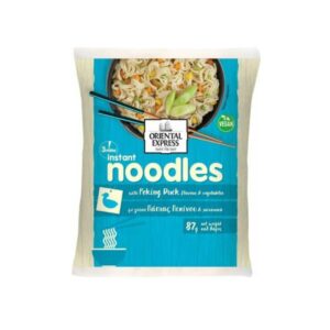NOODLES INSTANT ORIENTAL EXPRESS ΜΕ ΓΕΥΣΗ ΠΑΠΙΑ ΠΕΚΙΝΟΥ & ΛΑΧΑΝΙΚΑ 87GR