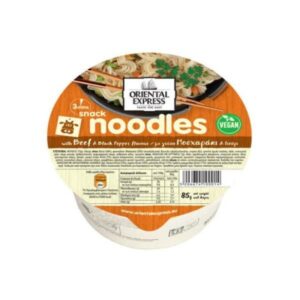 NOODLES ORIENTAL EXPRESS ΜΕ ΓΕΥΣΗ ΜΟΣΧΑΡΑΚΙ & ΠΙΠΕΡΙ 85GR