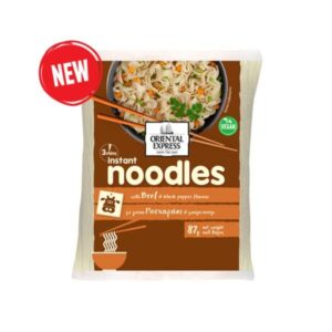 NOODLES INSTANT ORIENTAL EXPRESS ΜΕ ΓΕΥΣΗ ΜΟΣΧΑΡΑΚΙ & ΜΑΥΡΟ ΠΙΠΕΡΙ 87GR
