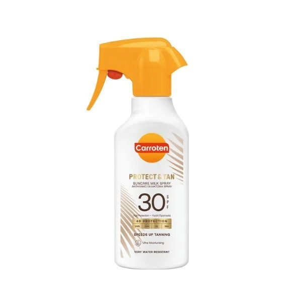 CARROTEN ΑΝΤΗΛΙΑΚΟ PROTECT & TAN MILK SPRAY SPF30 270ML