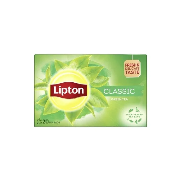 LIPTON ΠΡΑΣΙΝΟ ΤΣΑΙ 20 ΦΑΚΕΛΑΚΙΑ 26GR