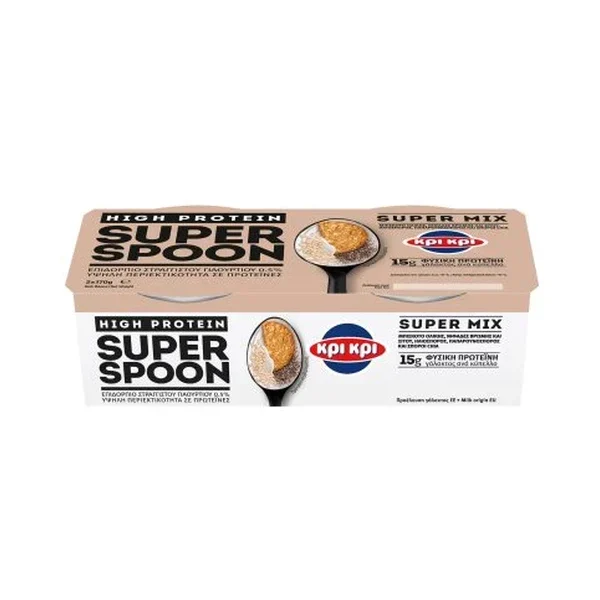 SUPER SPOON ΕΠΙΔΟΡΠΙΟ ΣΤΡΑΓΓΙΣΤΟ ΜΕ ΣΠΟΡΟΥΣ ΚΡΙ ΚΡΙ 2Χ170GR