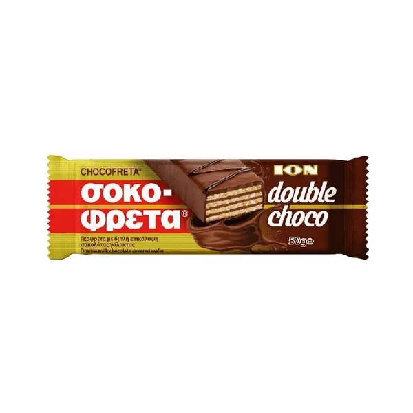 ΣΟΚΟΦΡΕΤΑ DOUBLE CHOCO ION 50GR