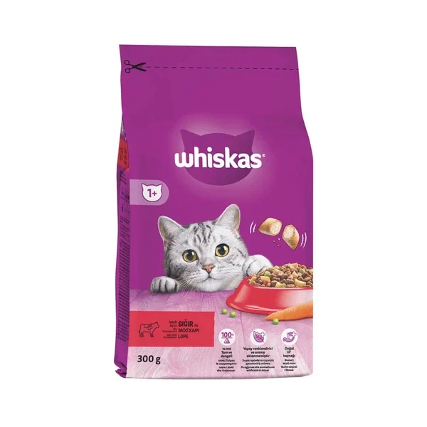 ΚΡΟΚΕΤΕΣ WHISKAS ΒΟΔΙΝΟ 300GR