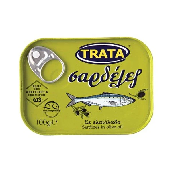TRATA ΣΑΡΔΕΛΕΣ ΑΙΓΑΙΟΥΣΕ ΕΛΑΙΟΛΑΔΟ  100GR